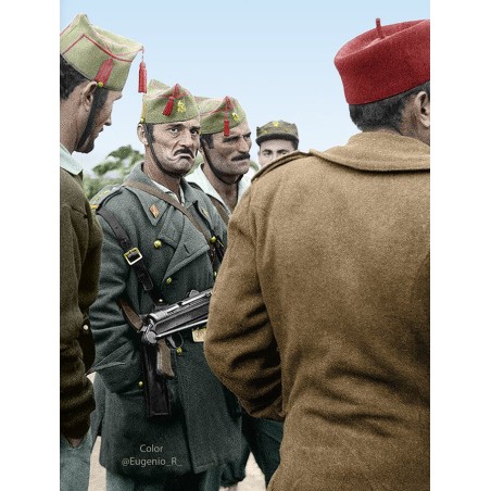 Cabo 1º Legionario, IFNI 1957, 75mm. Marca BMR MODELS. Ref: F75002.