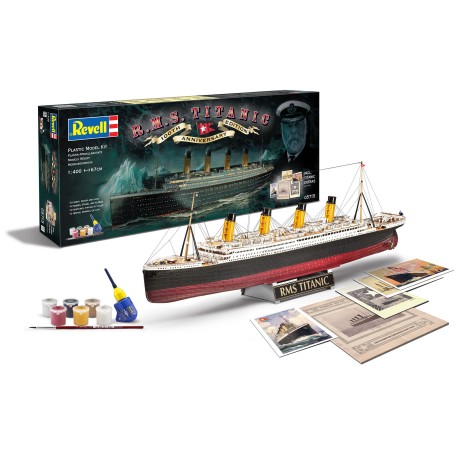 Gift-Set 100 Years R.M.S. TITANIC. Escala: 1:400. Marca: Revell. Ref: 05715.