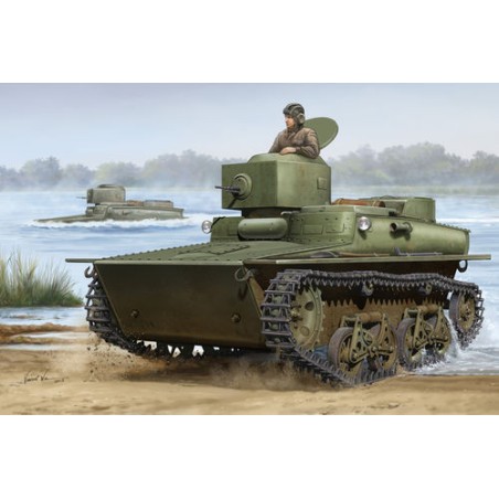 Soviet T-37 Amphibious Light Tank - Early. Escala 1:35. Marca Hobby Boss. Ref: 83818.