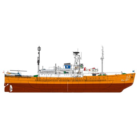 Antarctica Observation Ship SOYA "Antarctica Observation 2nd Corps Super Detail". Escala 1:350. Marca Hasegawa. Ref: 40107.