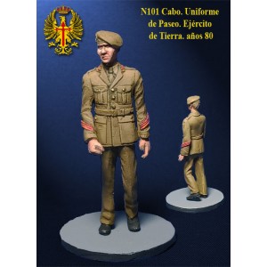 Cabo en uniforme de paseo del Ejercito de Tierra años 80, 54mm. Marca Nimix. Ref: N101.