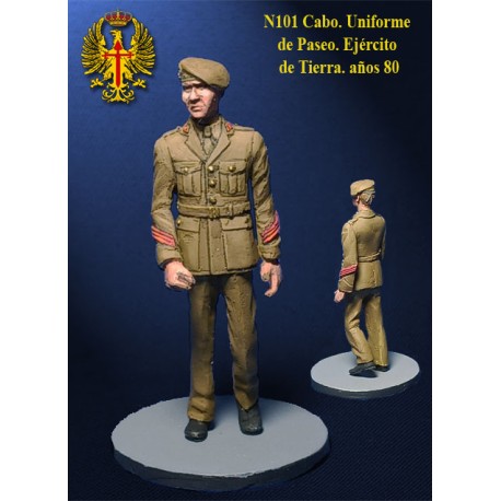 Cabo en uniforme de paseo del Ejercito de Tierra años 80, 54mm. Marca Nimix. Ref: N101.