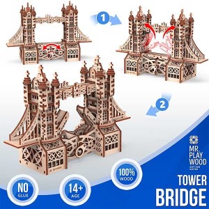 Puente de Londres "S" 226 pz, madera contrachapada. Marca Mr.playwood. Ref: 10402. 2