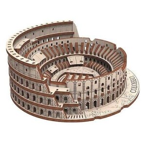 COLISEO DE ROMA 305 pz, madera contrachapada, Kit de montaje. Marca Mr.playwood. Ref: 10414. 2