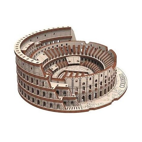 COLISEO DE ROMA 305 pz, madera contrachapada, Kit de montaje. Marca Mr.playwood. Ref: 10414.