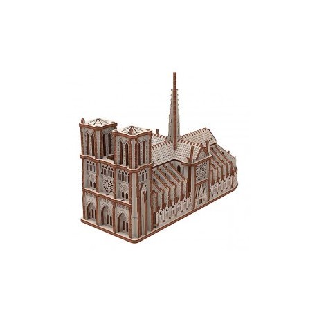 Catedral de Notre Dame 148 pz, madera contrachapada. Marca Mr.playwood. Ref: 10411.