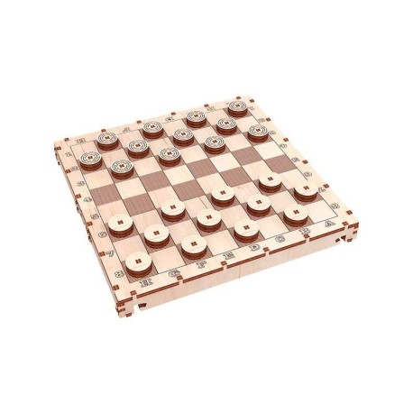 Damas 105 pz, madera contrachapada. Marca Mr.playwood. Ref: 10902.
