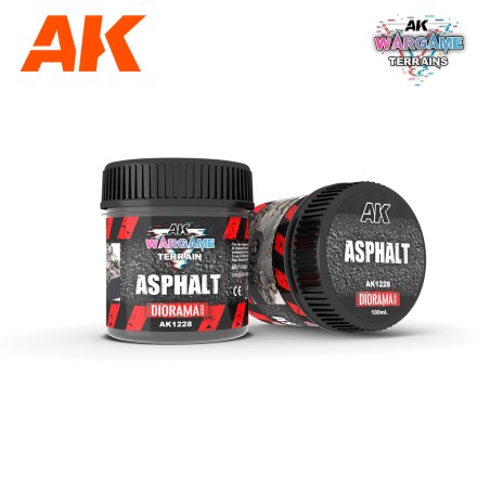 ASFALTO. Bote de 100 ml. Marca AK Interactive. Ref: AK1228.