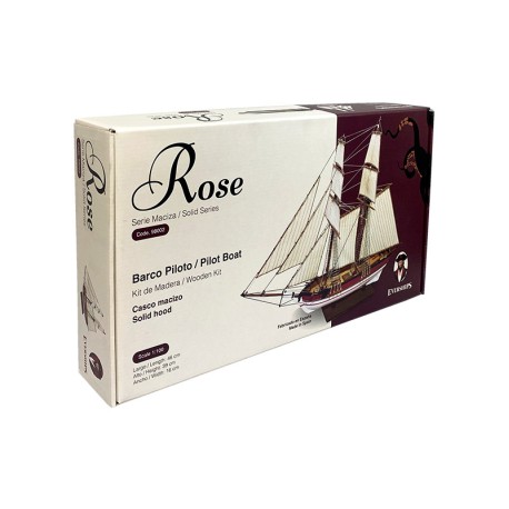 Kit de madera Everships Barco Serie Maciza ROSE. Escala 1:100.Marca Everships. Ref: 498002.