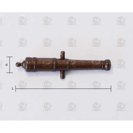 Tubo de Cañón, 18 mm. 10 Unids. Marca Amati. Ref: 4164/18, 416418.