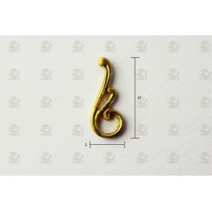 Ornamento tipo F, 2Unids. Marca Amati. Ref: 5530/06, 553006. 2