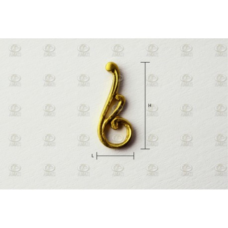 Ornamento tipo F, 2Unids. Marca Amati. Ref: 5530/06, 553006.
