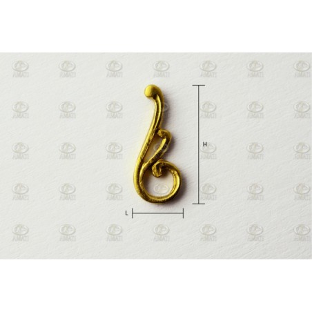 Ornamento tipo F, 2Unids. Marca Amati. Ref: 5530/06, 553006.