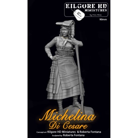 Michelina di Cesare, 90mm. Marca Kilgore HD Miniature. Ref: Michelina.