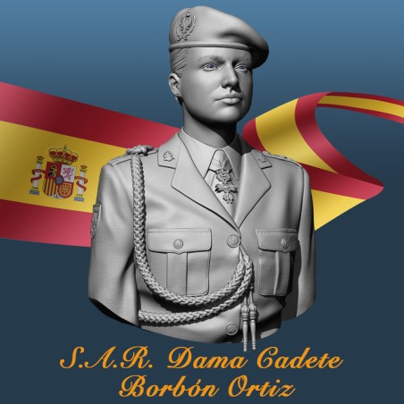 S.A.R. Dama Cadete Borbón Ortiz, Leonor - Princesa de Asturias. Marca Kilgore HD Miniature. Ref: LEONOR.