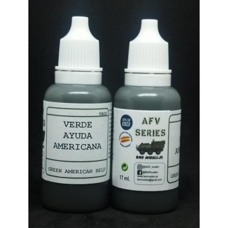 Acrilico Verde Ayuda Americana. Bote 17 ml. Marca BMR MODELS. Ref: VAUS.