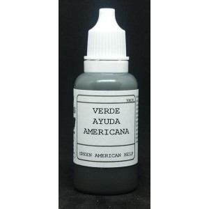 Acrilico Verde Ayuda Americana. Bote 17 ml. Marca BMR MODELS. Ref: VAUS.