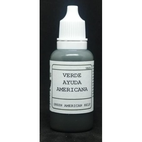 Acrilico Verde Ayuda Americana. Bote 17 ml. Marca BMR MODELS. Ref: VAUS.