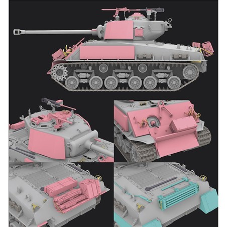 M4A3 76W HVSS Early Type "THUNDERBOLT VII". Escala 1:35. Marca RFM Model. Ref: 5092.