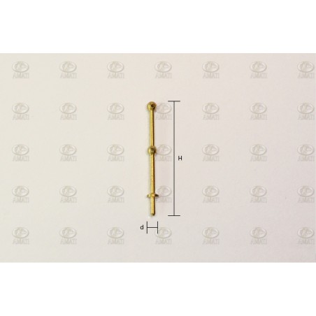 Candelero latón 20 mm, 2 agujeros. 10 unidades. Marca Amati. Ref: 4950/20, 495020.