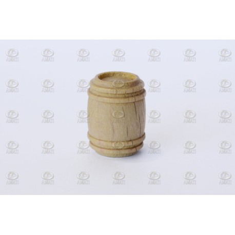 Barriles madera 12mm, 5 unidades. Marca Amati. Ref: 412012, 4120/12.