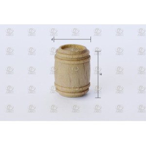 Barriles madera 12mm, 5 unidades. Marca Amati. Ref: 412012, 4120/12.