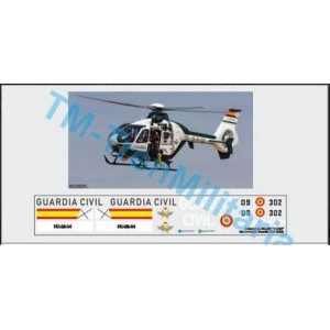 Calcas del helicóptero EC-135, 09-304, Guardia civil. Escala 1:32. Marca Trenmilitaria. Ref: 000_8057.