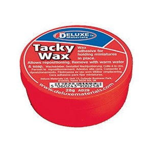 Tacky Wax. Adhesivo de cera. Contiene 28g. Marca Deluxe. Ref: AD29.