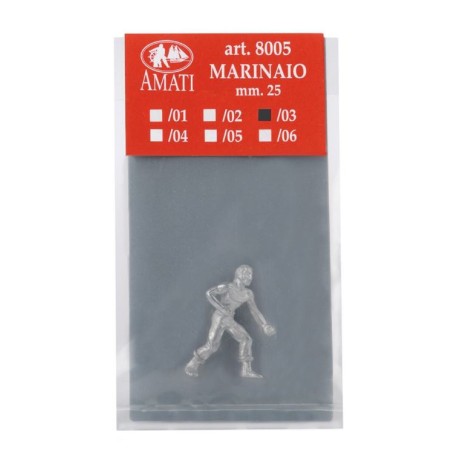 Figura marinero 25 mm. Escala 1:72. Marca Amati. Ref: 800503.