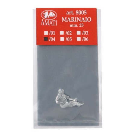 Figura marinero 25 mm. Escala 1:72. Marca Amati. Ref: 800504.