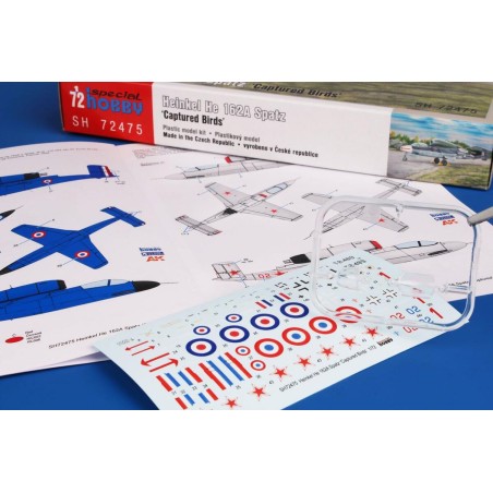 Heinkel He 162A Spatz ‘Captured Birds’. Escala 1:72. Marca Special Hobby. Ref: SH72475.