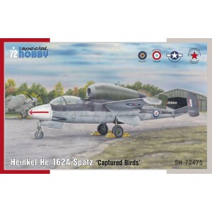Heinkel He 162A Spatz ‘Captured Birds’. Escala 1:72. Marca Special Hobby. Ref: SH72475.