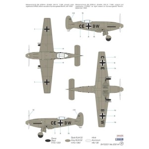 Messerschmitt Me 209V-4. Escala 1:72. Marca Special Hobby. Ref: SH72221. 2