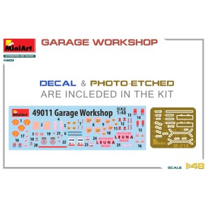 GARAGE WORKSHOP. Escala 1:48. Marca Miniart. Ref: 49001. 2