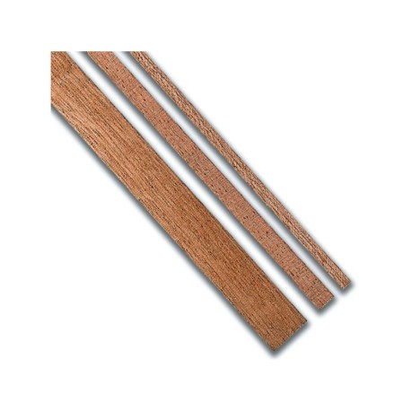 Listones madera Sapelly 2 x 4 x 1000 mm. Paquete de 7 und. Marca Dismoer. Ref: 35118.