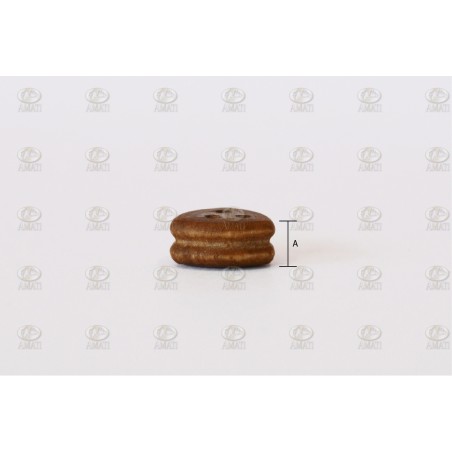 Vigota triángular de nogal 5 mm ( 10 unds. ). Marca Amati. Ref: 406005, 406005.