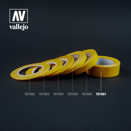 Cinta enmascarar de 18 mm , 1ud de 18 m ). Marca Vallejo. Ref: T07001.