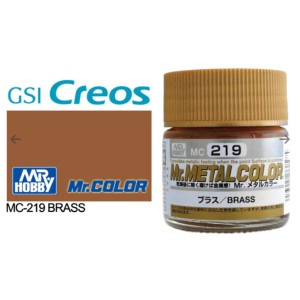 Mr.Metal Color, BRASS, LATÓN. Bote 10 ml. Marca MR.Hobby. Ref: MC219.