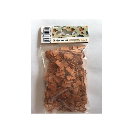 Tejadillo HO ( 9.5 x 5 ) mm, cerámica. Bolsa de 300 unidades. Marca Keranova. Ref: 30851.