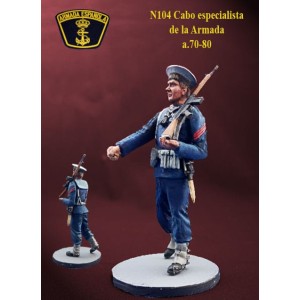 Cabo especialista de la Armada, años 70-80, 54mm. Marca Nimix. Ref: N104.