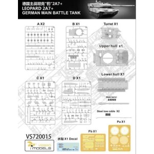 Leopard 2 A7+ German MBT. Escala 1:72. Marca Vespid model. Ref: 720015. 2