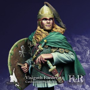 Visigoth Foederati Llades catalanas, 451 dC, 1/12. Marca Fer Miniatures. Ref: MHB00047.