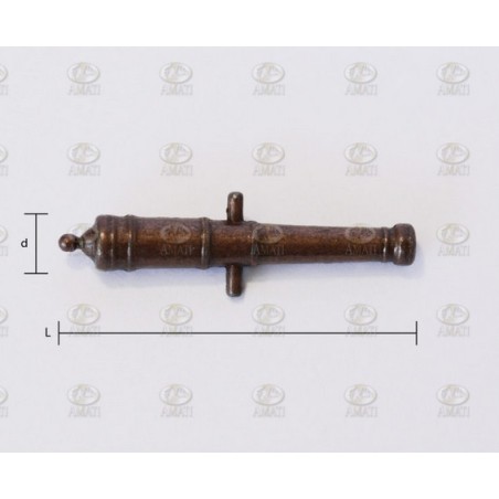 Tubo de Cañón, 18 mm. 10 Unids. Marca Amati. Ref: 4164/18, 416418.