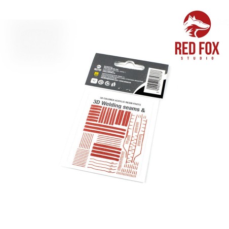 3D Soldaduras de Fundición vol.01. Escala 1:35. Marca RED FOX STUDIO. Ref: RFSQS-35018.