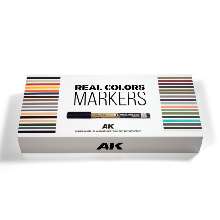 SPECIAL BOX RC MARKERS – 34 units. Marca AK Interactive. Ref: RCM150.