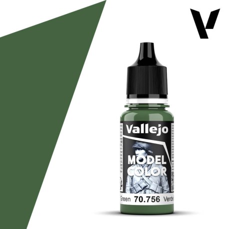 Acrilico Model Color, Verde Splinter. Bote 18 ml. Marca Vallejo. Ref: 70756, 70.756.