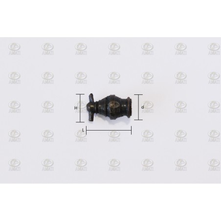 Tubo de Mortero  o Bombarda 14mm. 1ud. Marca Amati. Ref: 418001, 4180/01
