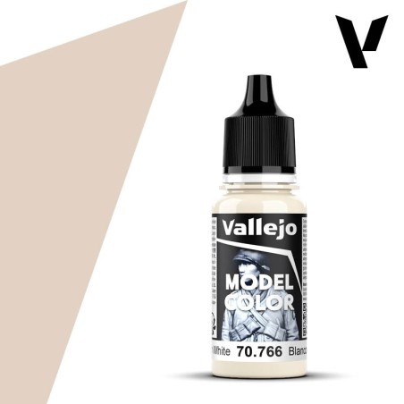 Acrilico Model Color, Blanco Crema ( 021 ). Bote 18 ml. Marca Vallejo. Ref: 70.766, 70766.