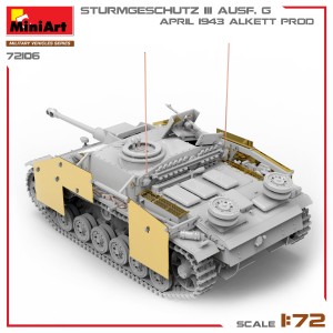 STURMGESCHUTZ III AUSF. G, APRIL 1943 ALKETT PROD. Escala 1:72. Marca Miniart. Ref: 72106. 2