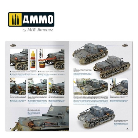 Cómo Pintar Tanques Alemanes de Prinicipios de la WWII (English, Castellano). Marca Ammo Mig. Ref: AMIG037, 6037.